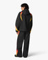 Black & Orange Gradient Track Pants
