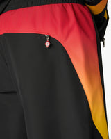 Black & Orange Gradient Track Pants