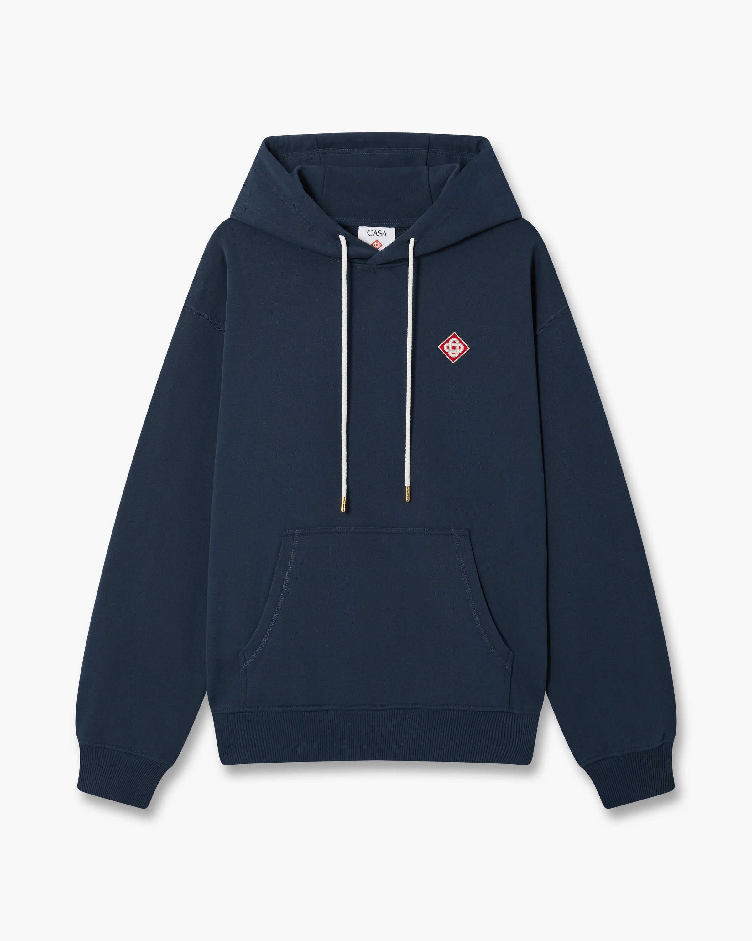 Navy Diamond Logo Hooded Sweatshirt