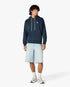 Sweat à capuche bleu marine à logo losange