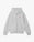 Grey Diamond Logo Zip Hooded Sweatshirt