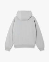 Grey Diamond Logo Zip Hooded Sweatshirt