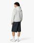 Grey Diamond Logo Zip Hooded Sweatshirt