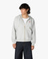 Grey Diamond Logo Zip Hooded Sweatshirt