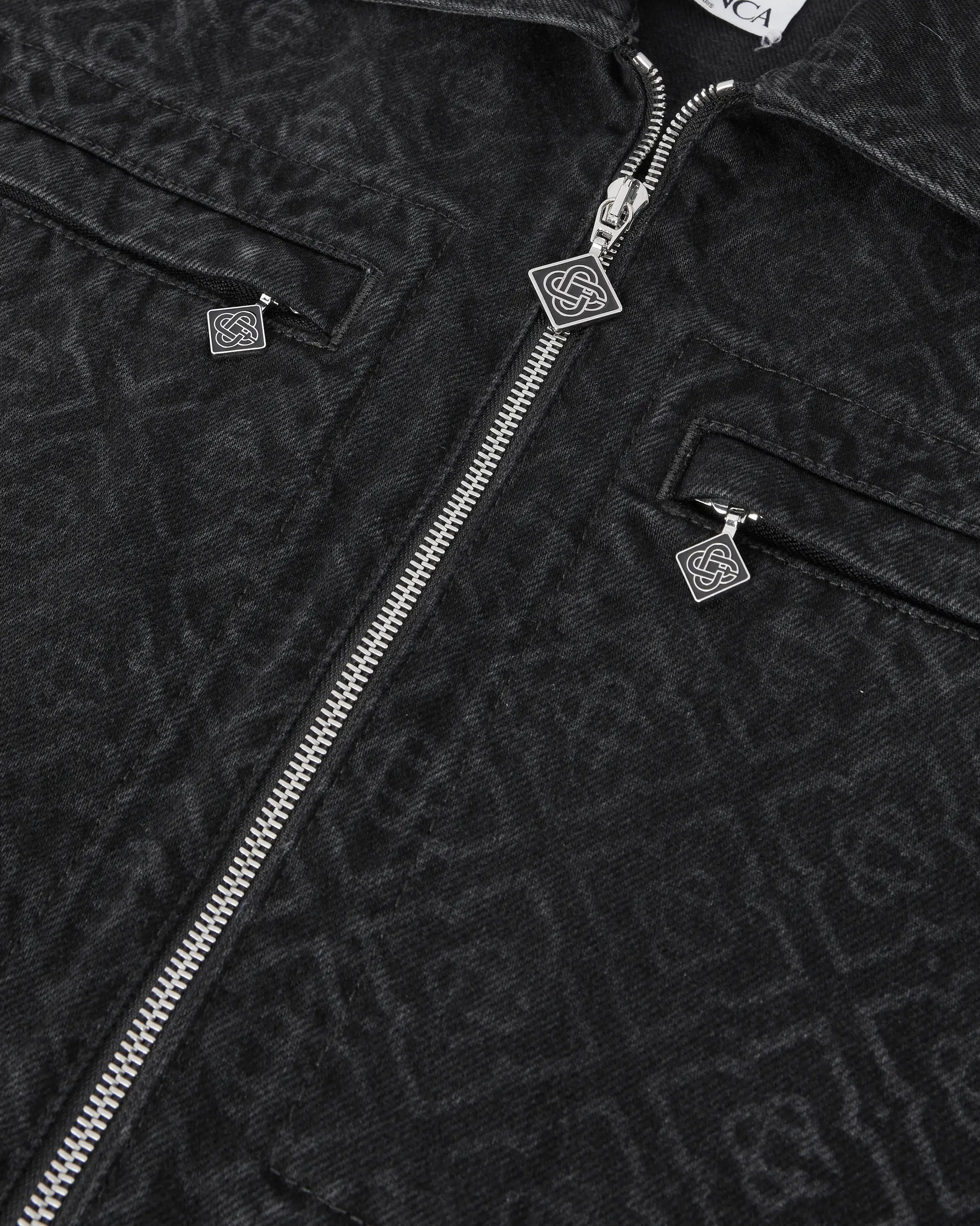 Black Monogram Denim Jacket