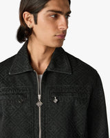 Black Monogram Denim Jacket
