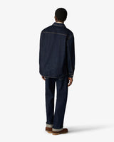 Indigo Raw Denim Long Sleeve Shirt