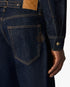 Indigo Raw Denim Straight Leg Jeans