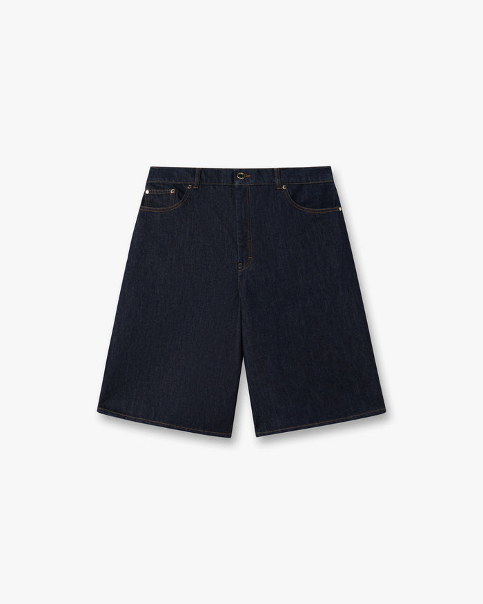 Indigo Raw Denim Shorts