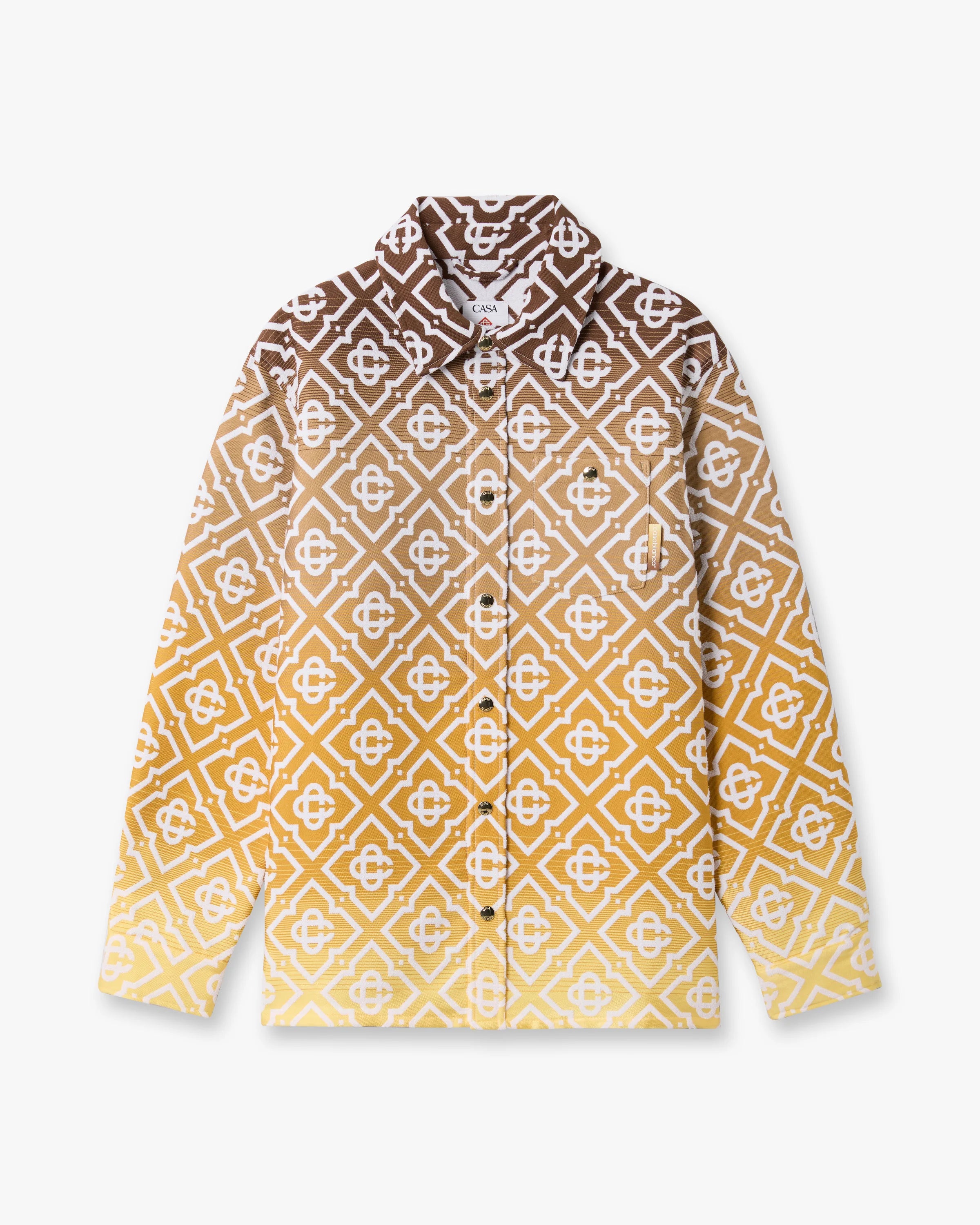 Beige Gradient Monogram Shacket
