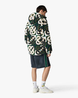 Green & Navy Check Monogram Fleece Jacket