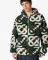 Green & Navy Check Monogram Fleece Jacket