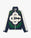 Green & Navy Check Applique Windbreaker Jacket