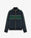 Navy & Green Suede Track Jacket