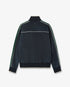 Navy & Green Suede Track Jacket