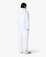 White Tennis Club Icon Pyramid Abduction Embroidered Hooded Sweatshirt