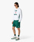 White Casablanca Diamond Logo Embroidered Sweatshirt