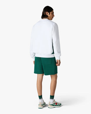 White Casablanca Diamond Logo Embroidered Sweatshirt