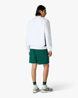 White Casablanca Diamond Logo Embroidered Sweatshirt