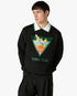 Black Tennis Club Icon Pyramid Abduction Sweatshirt