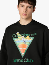 Black Tennis Club Icon Pyramid Abduction Sweatshirt