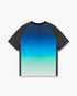Blue & Green Gradient Short Sleeve Football Shirt