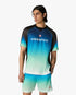 Blue & Green Gradient Short Sleeve Football Shirt