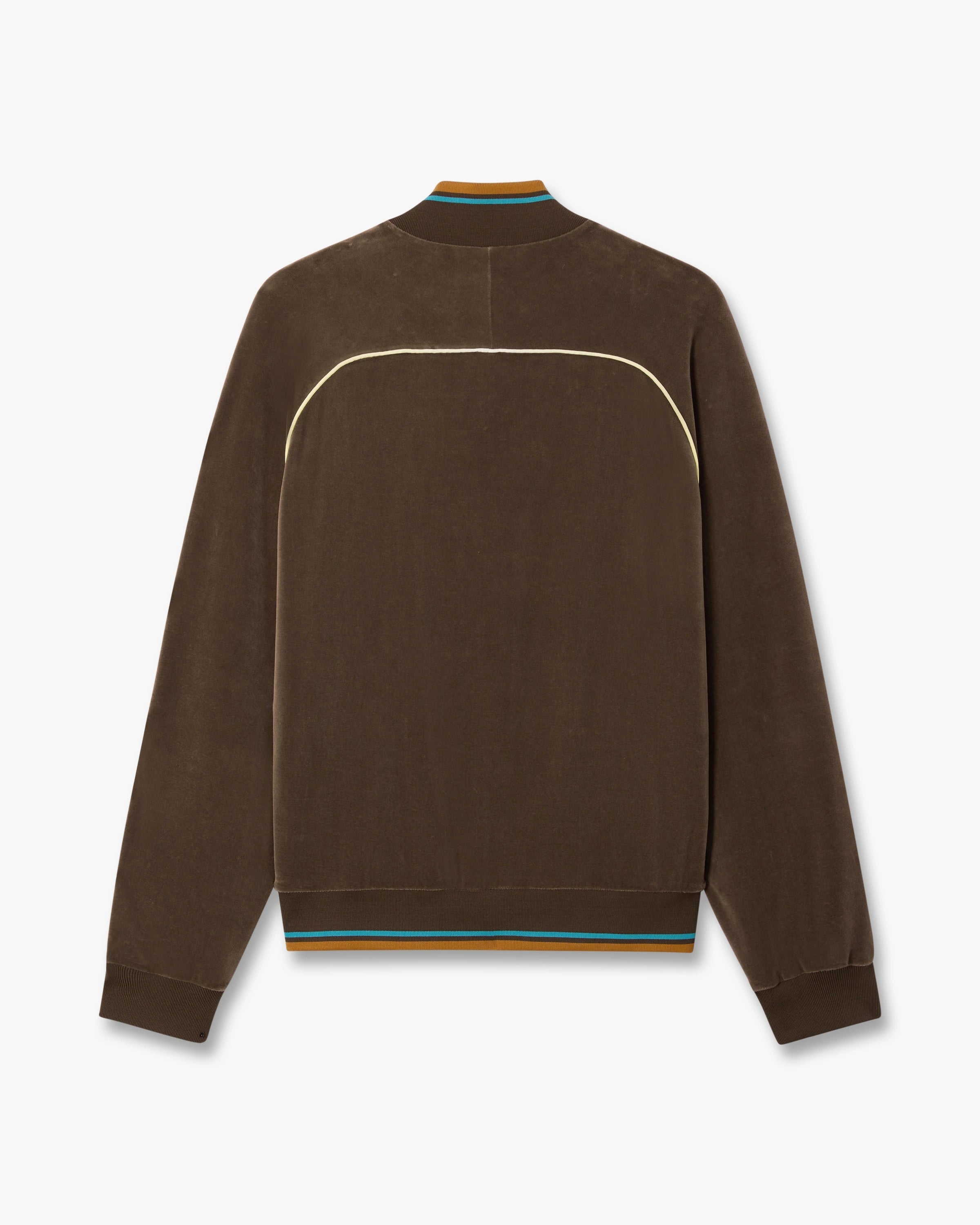Dark Brown Velour Track Jacket