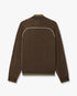 Dark Brown Velour Track Jacket