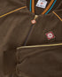 Dark Brown Velour Track Jacket
