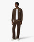 Dark Brown Velour Track Jacket