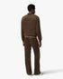 Dark Brown Velour Track Jacket