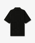 Black Applique Monogram Short Sleeve Polo Shirt