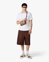 White Laurel Pique Short Sleeve Polo Shirt