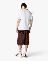 White Laurel Pique Short Sleeve Polo Shirt