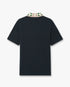 Navy Laurel Pique Short Sleeve Polo Shirt