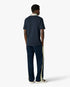 Navy Laurel Pique Short Sleeve Polo Shirt