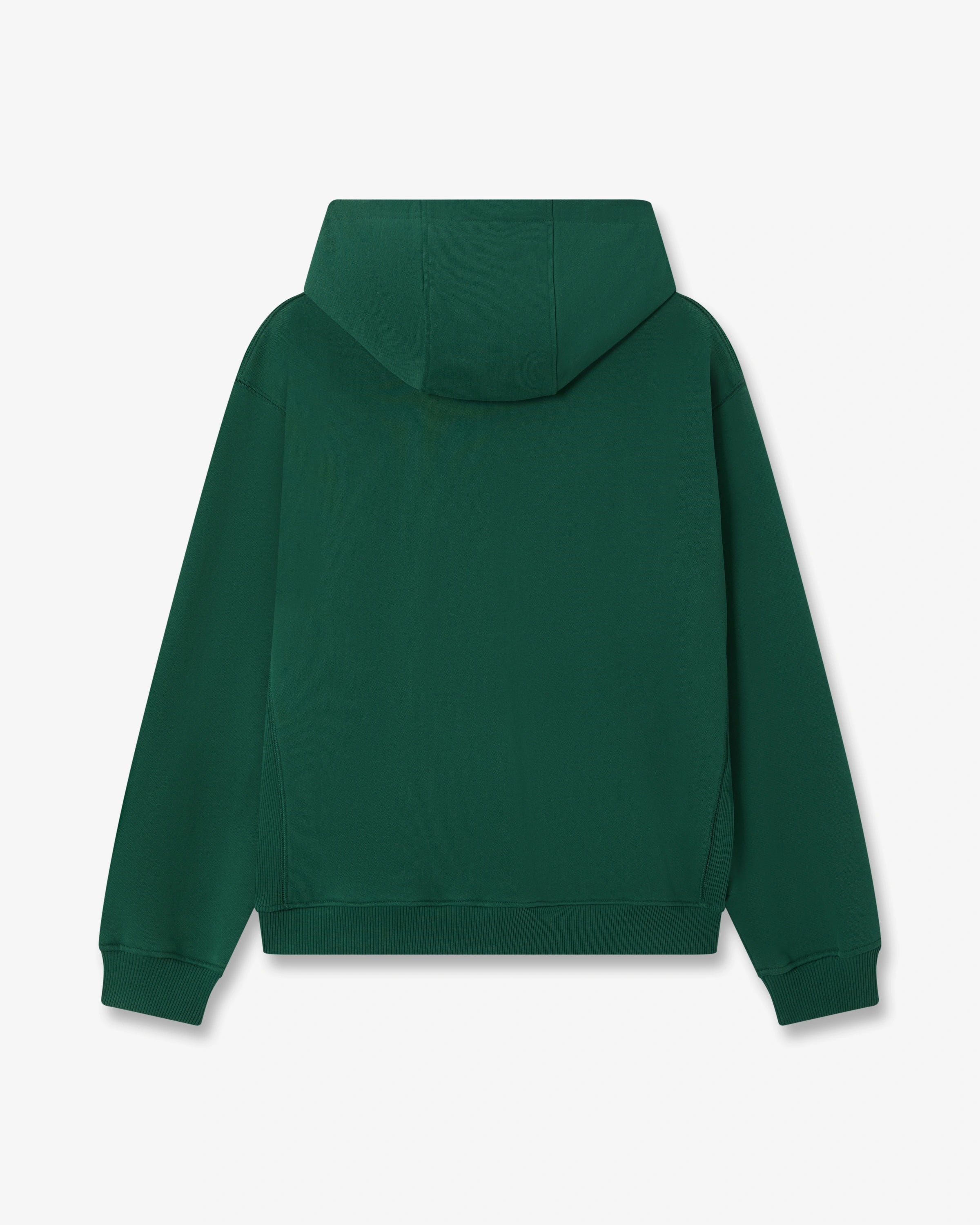 Green Sport Type Zip-Up Hooded Sweatshirt
