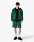 Green Sport Type Zip-Up Hooded Sweatshirt
