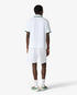 White Striped Velour Zip-Up Long Sleeve Shirt