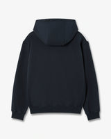 Navy & Green Panelled Zip-Up Hooded Sweatshirt