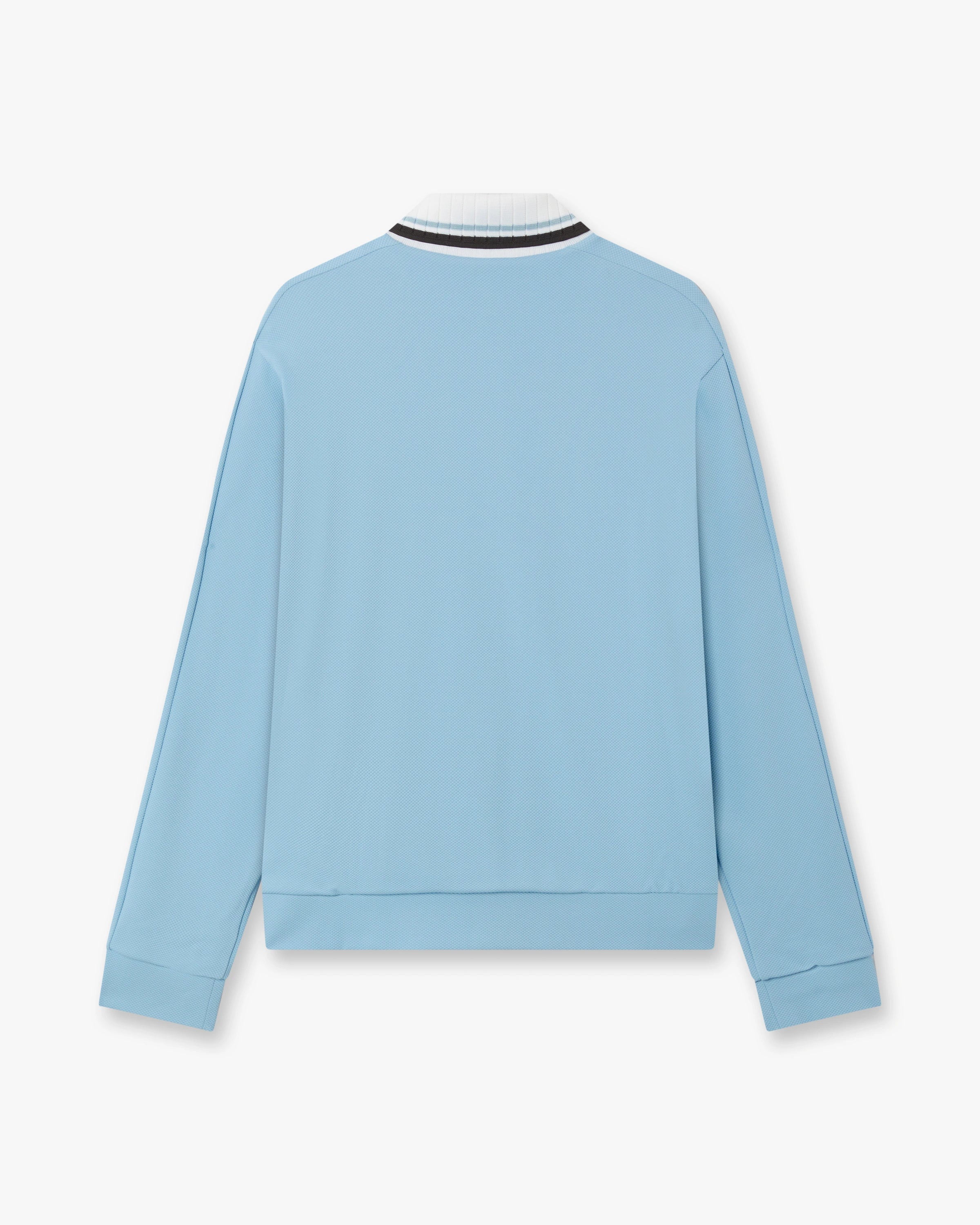 Pale Blue Pique Track Jacket