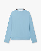 Pale Blue Pique Track Jacket