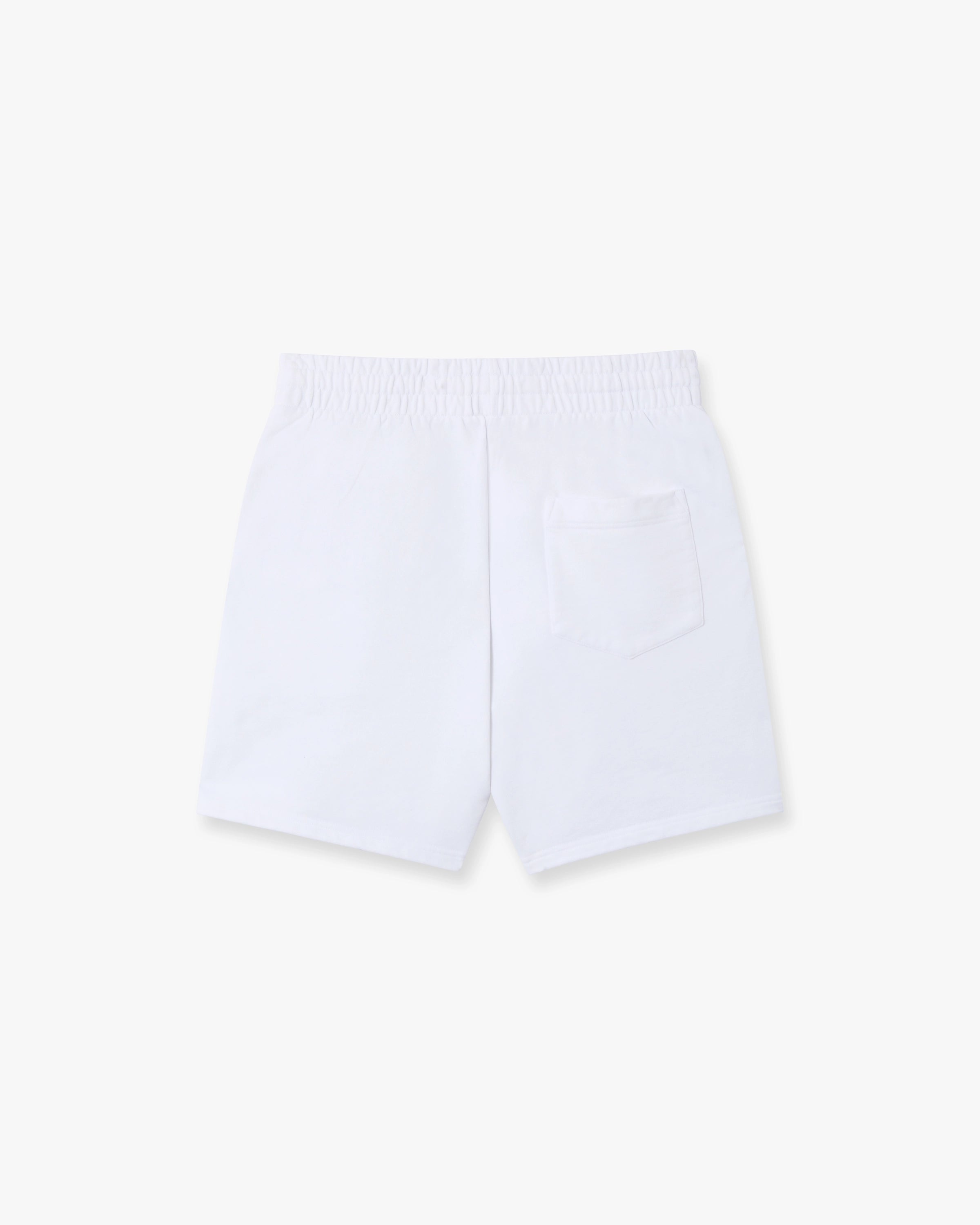 White Hotel Emblem Embroidery Patch Sweatshorts