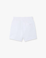 White Hotel Emblem Embroidery Patch Sweatshorts
