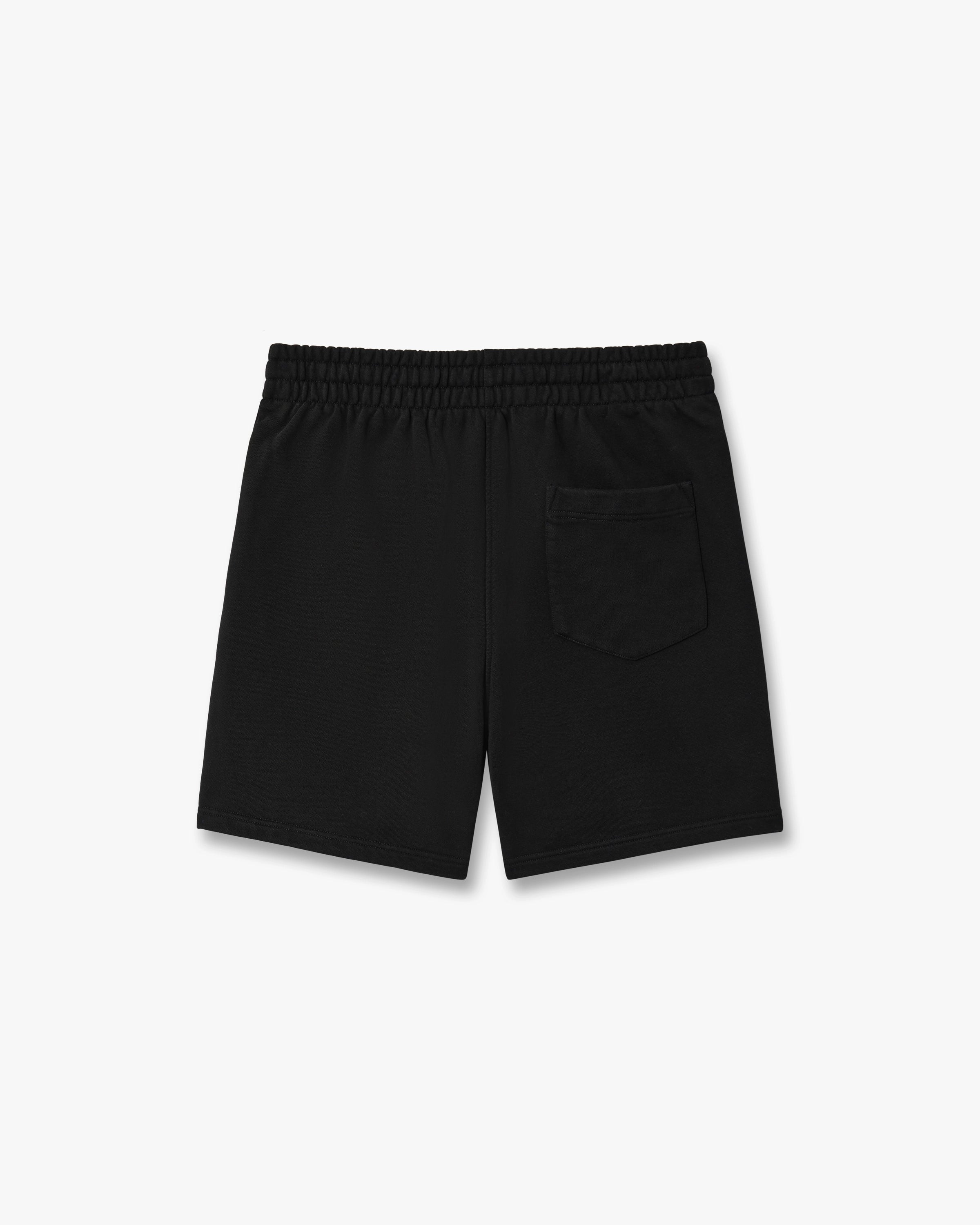 Black Tennis Club Icon Pyramid Abduction Embroidered Sweatshorts