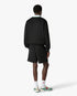 Black Tennis Club Icon Pyramid Abduction Embroidered Sweatshorts