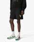 Black Tennis Club Icon Pyramid Abduction Embroidered Sweatshorts