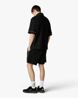 Black Towelling Shorts