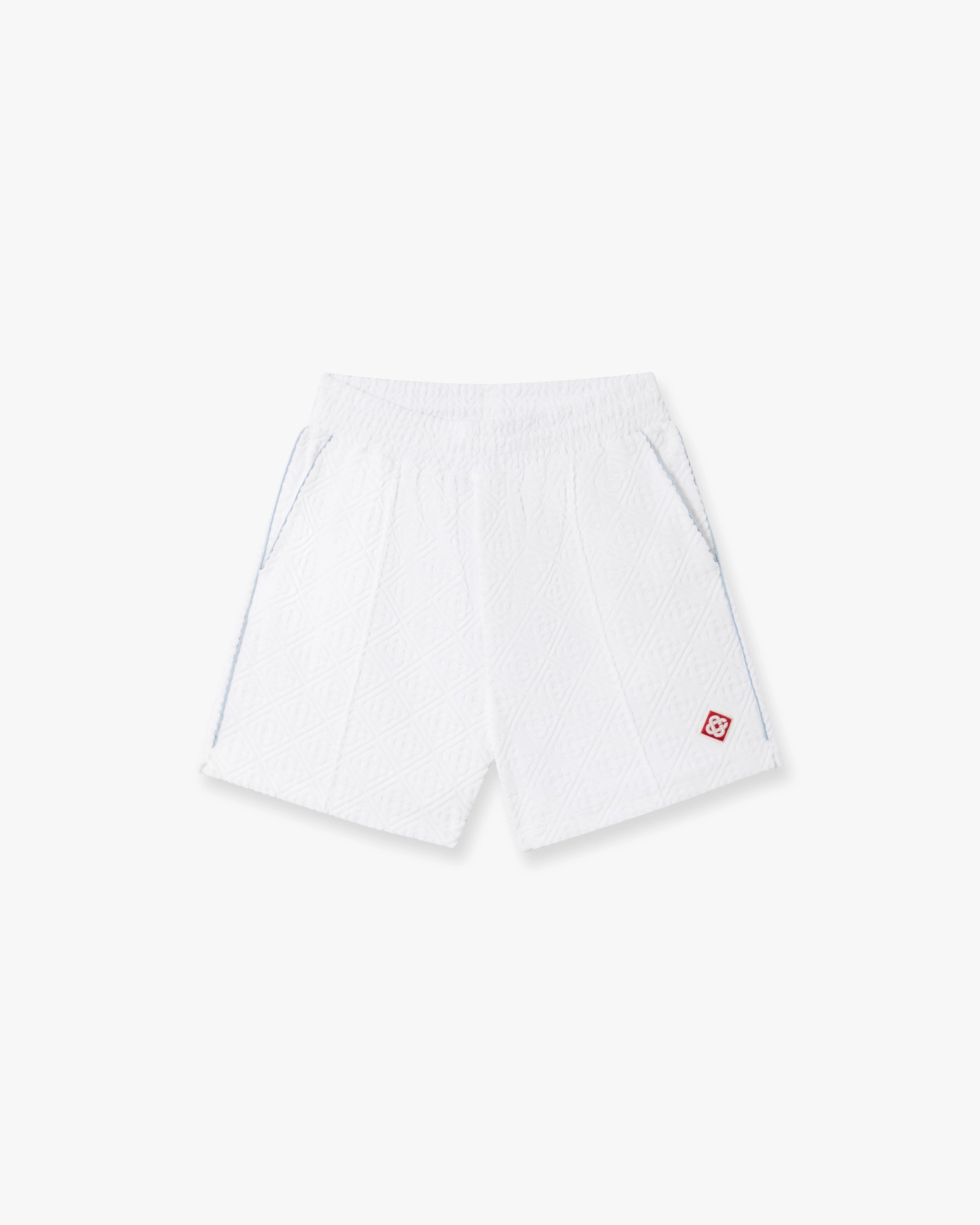 White Towelling Shorts